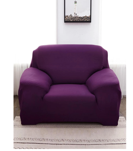 Sofa Cover Dark Purple 1 Seat