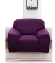 Sofa Cover Dark Purple 2 Seats