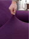 Sofa Cover Dark Purple 3 Seats