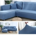 Sofa Cover Grey Blue 1 Seat