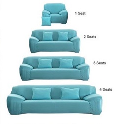 Sofa Cover Teal 1 Seat