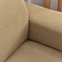 Sofa Cover Velvet Khaki 1 Seat