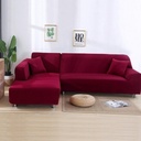 Sofa Cover Wine Red 2 Seats