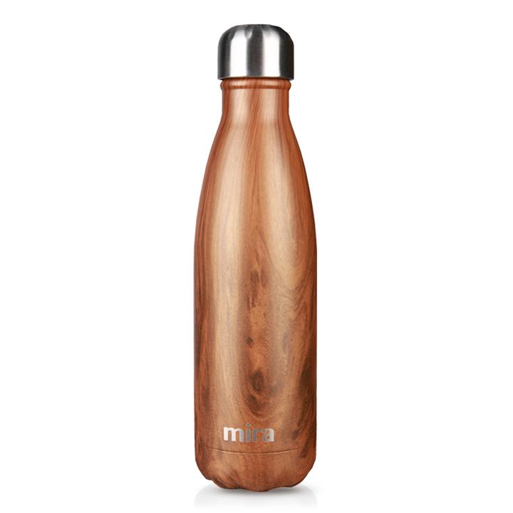 Mira Cascade Water Bottle - 17 oz (500 ml) - Wood