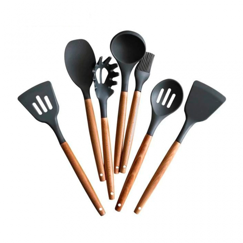 11 Units Bamboo Kitchen Set