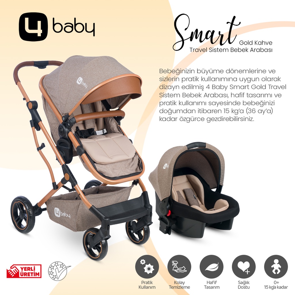 Baby Stroller Smartgolt Travel Araba