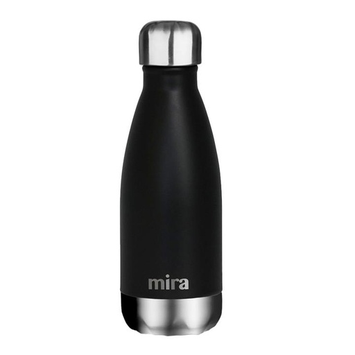 [MR-CC350P-BK] Mira Cascade Water Bottle - 12oz (350 ml) - Black