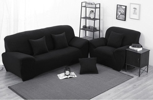 Sofa Cover Black 2 Seats