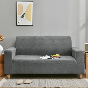 Sofa Cover Velvet Grey 2 Seats