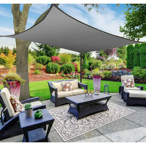 [SCH-SS-GY-3.6X3.6] Polyester Sunshade Sheet Gray Color 3.6M x 3.6M 160GSM