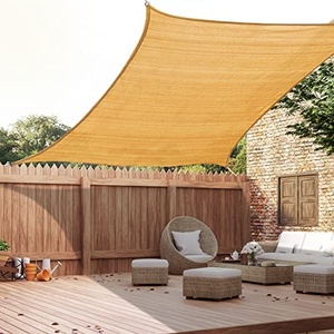 High-density Polyethylene Sunshade Sheet Sand Yellow Color 5M x 5M 180GSM