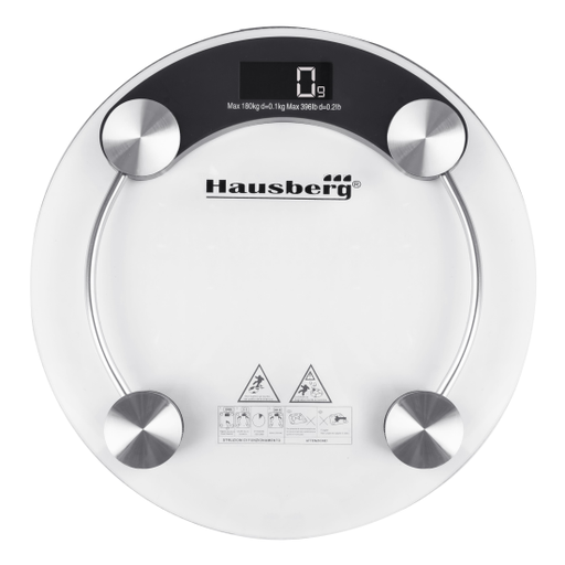 [HB-HB-6000NG] Hausberg Glass Bathroom Scale (HB-6000NG)