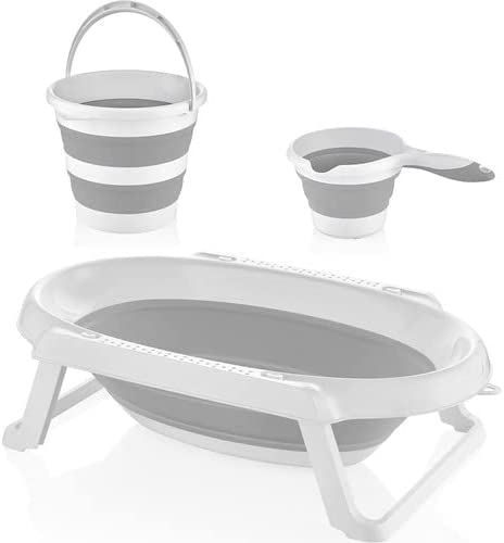 [TBBY-CM775] Baby Folding Baby Bath Set (Bathtub, Bucket & Water Pourer)